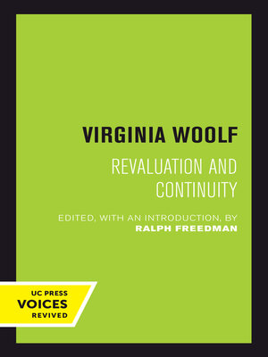 cover image of Virginia Woolf